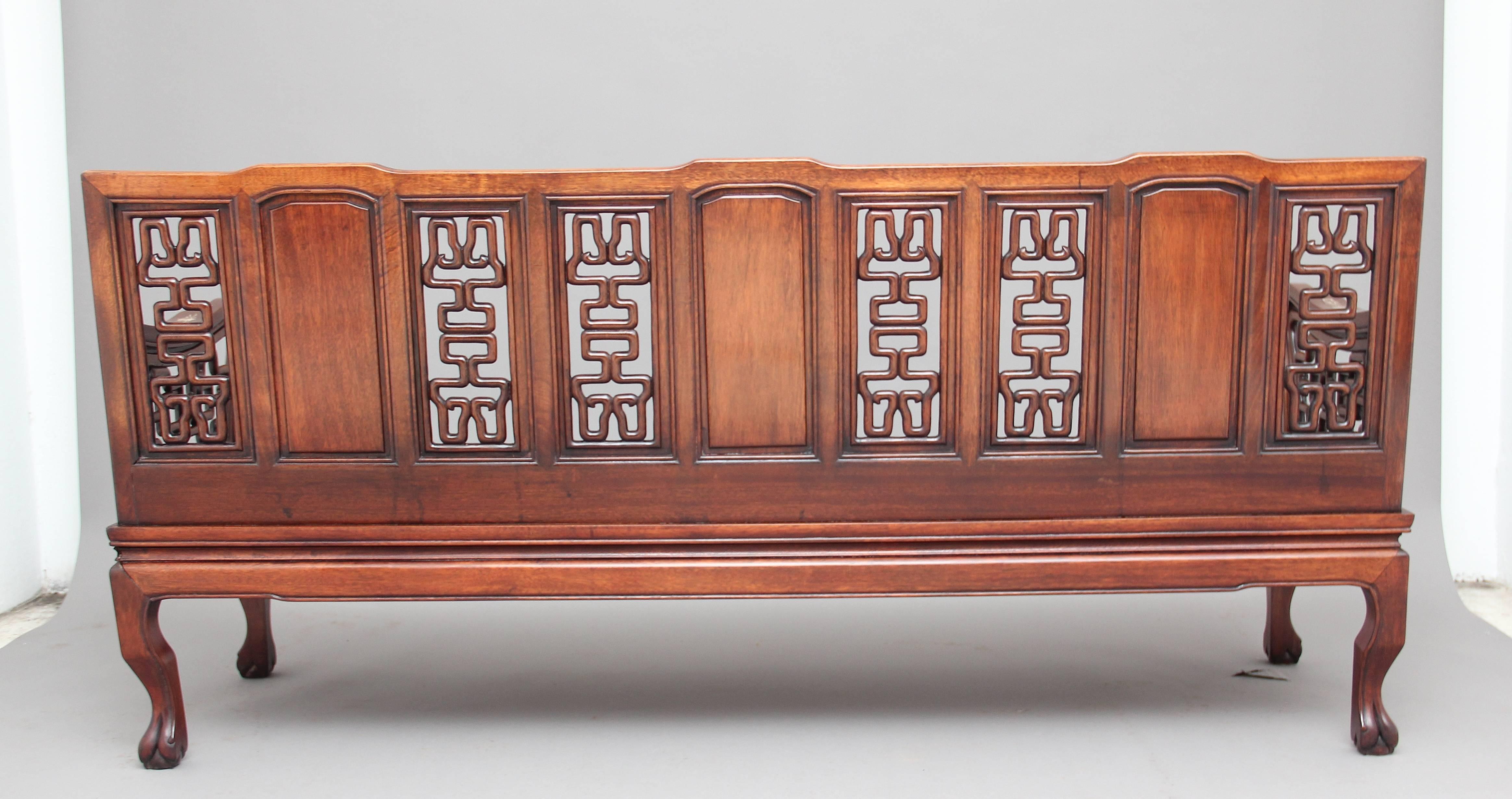 Mahogany Early 20th Century Chinese Five-Piece Suite