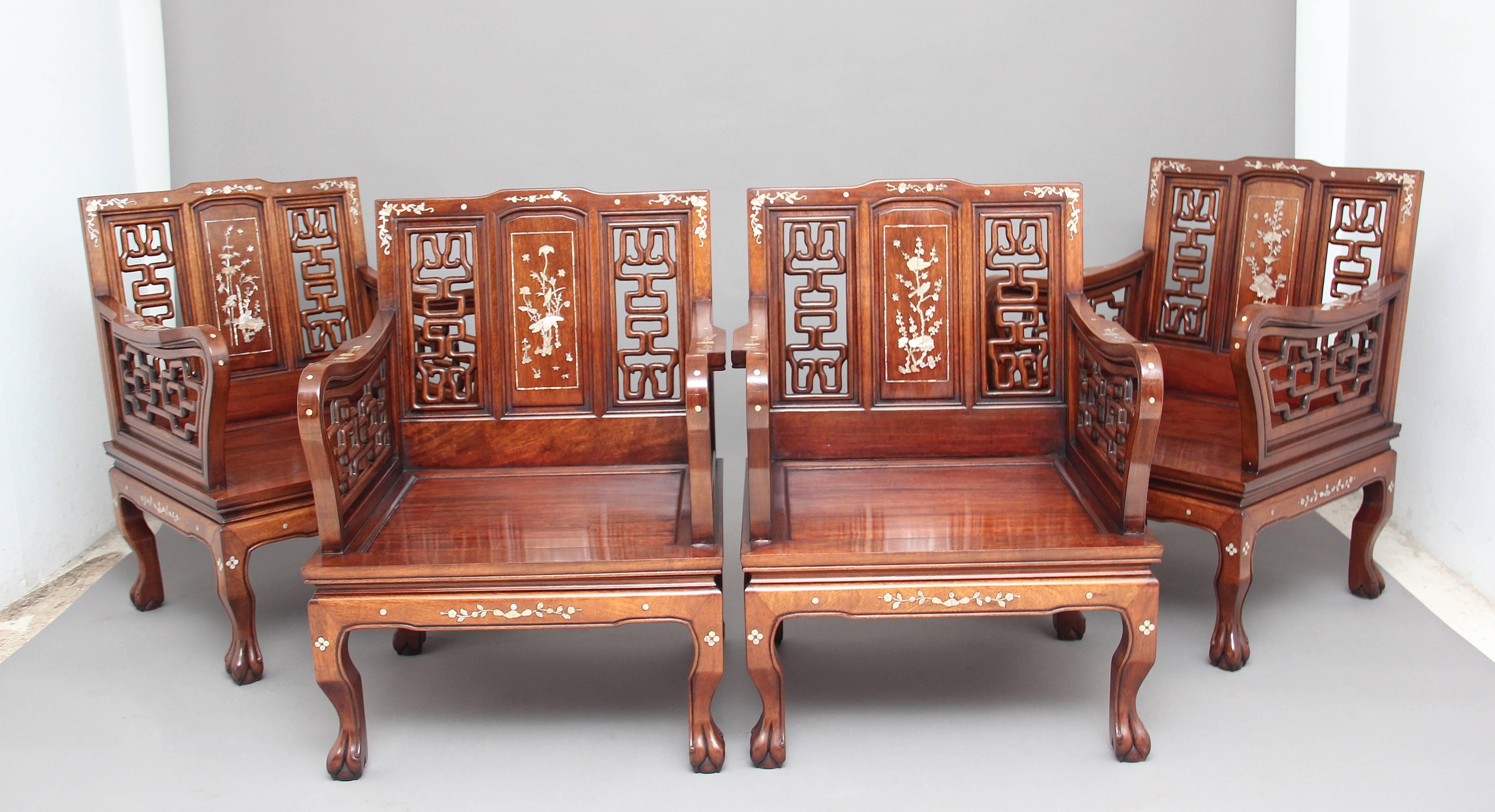 Early 20th Century Chinese Five-Piece Suite 3