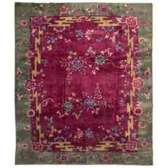 Early 20th Century Chinese Floral Nichols Rug