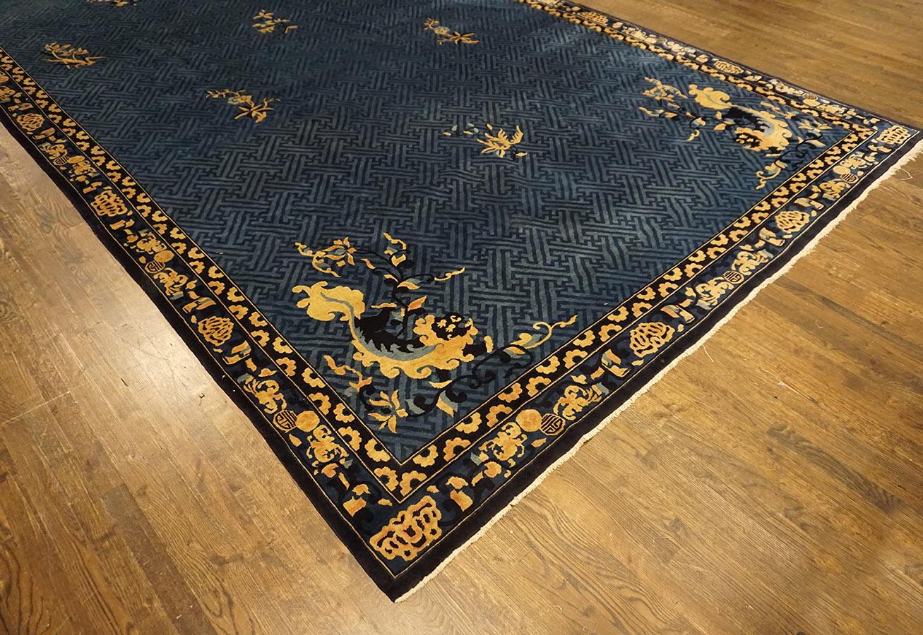 Tapis de galerie chinois du début du 20e siècle 8' 9