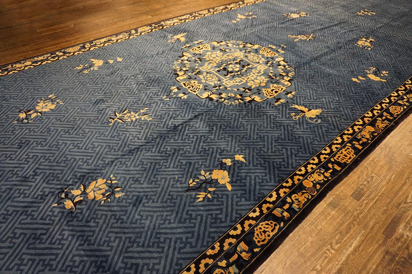 Chinois Tapis de galerie chinois du début du 20e siècle 8' 9