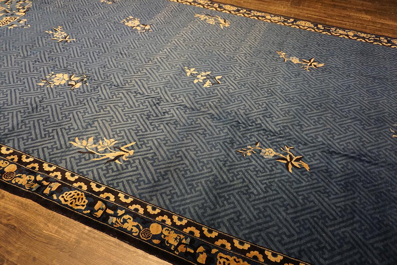 Début du 20ème siècle Tapis de galerie chinois du début du 20e siècle 8' 9