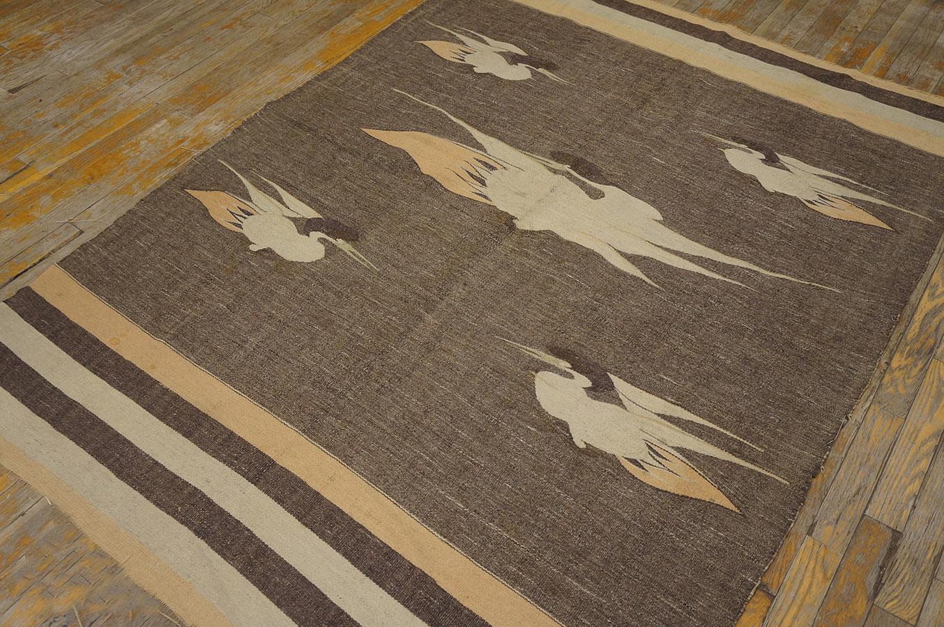 Chinesische Gansu-Flat Weave des frühen 20. Jahrhunderts ( 4'6