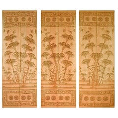  Tissages plats Gansu chinois du début du 20e siècle ( 3'10" x 10'2" x - 117 x 309 )