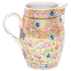 Early 20th Century Chinese Golden Famille Rose Pitcher