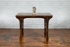 Early 20th Century Chinese Hand-Carved Altar Table with Distressed Patina