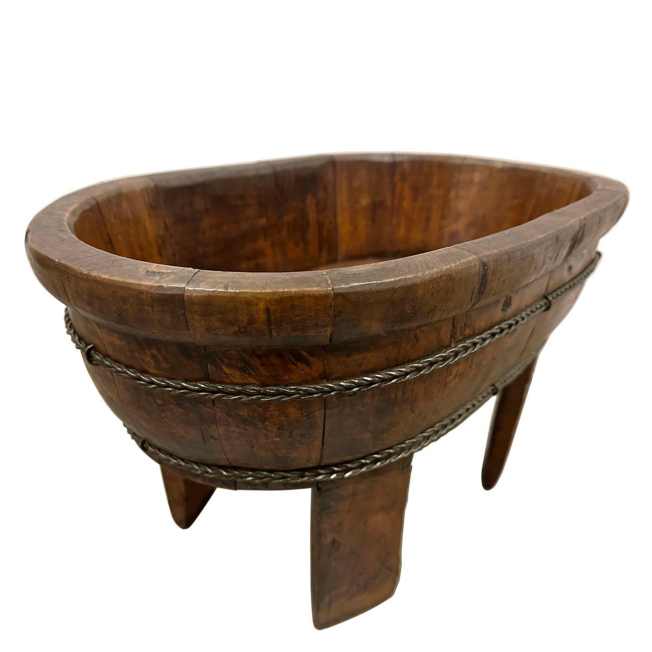 antique wooden wash tub