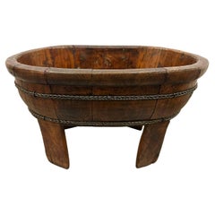 Early 20th Century Chinese Hand Made Wooden Wash/Laundry Basin