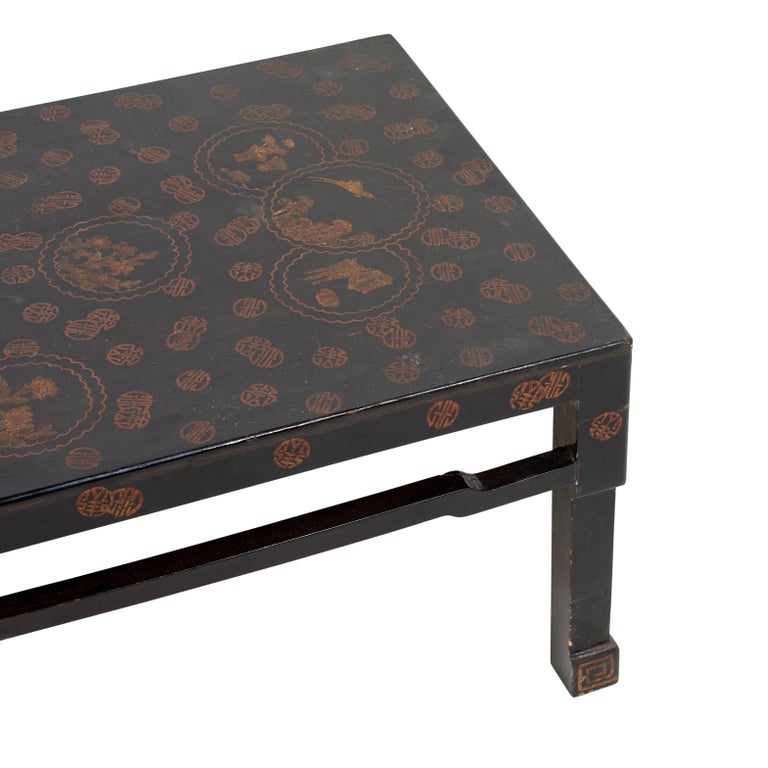 Early 20th Century Chinese Lacquer Coffee Table, from France at 1stDibs