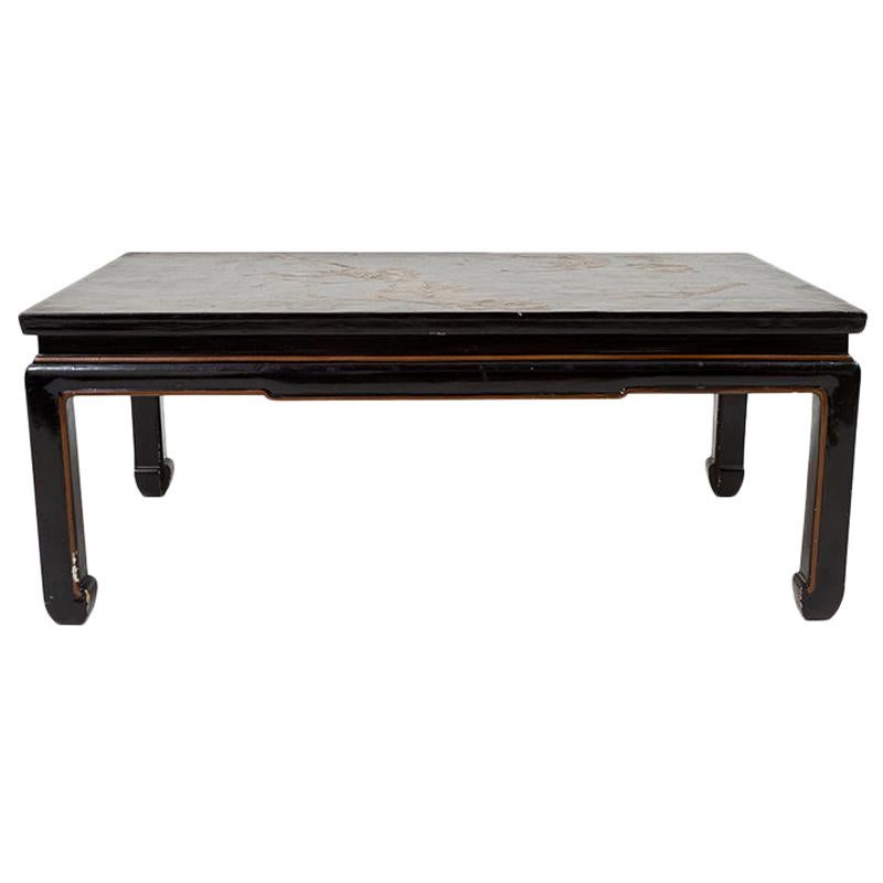 Early 20th Century Chinese Lacquer Coffee Table, from France
