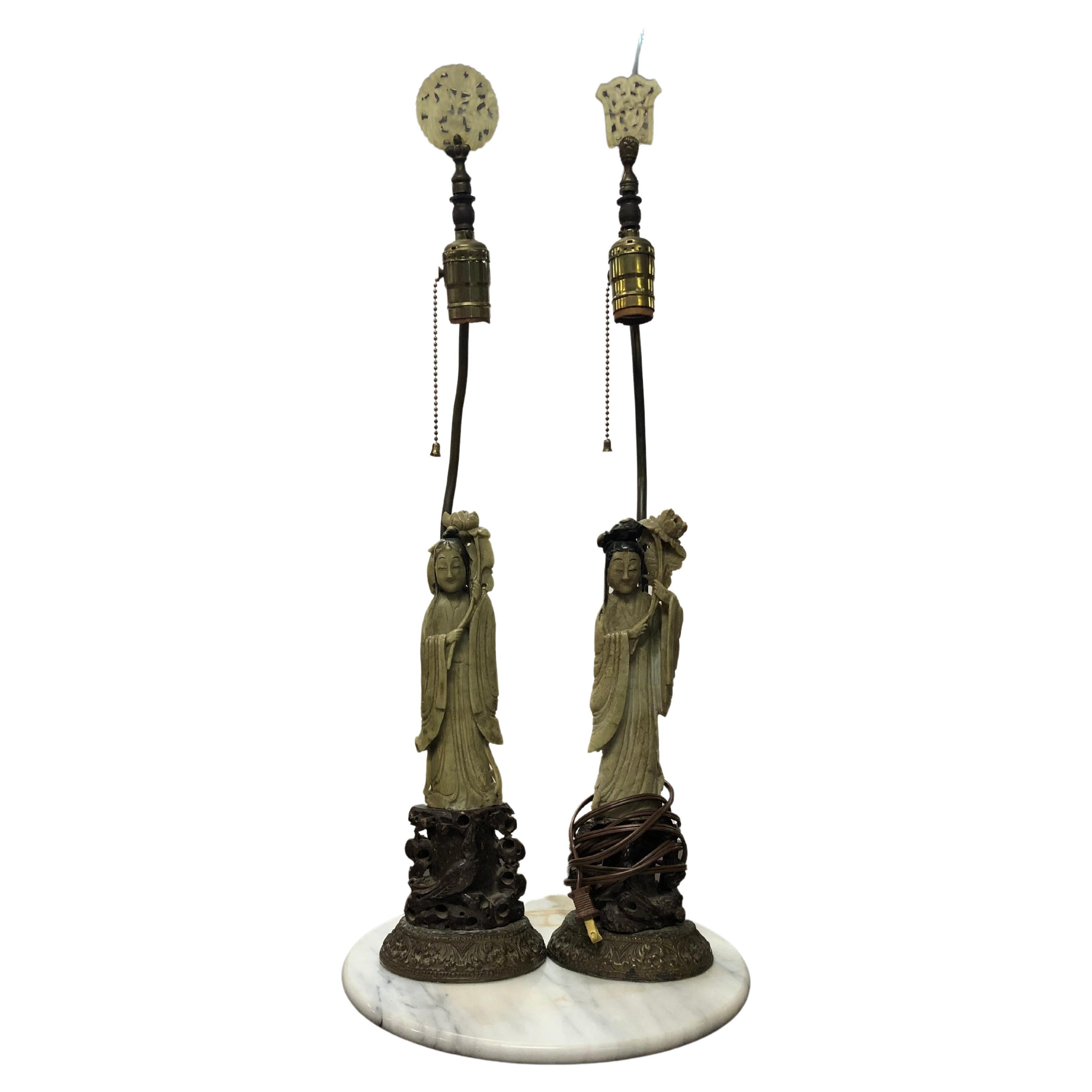 Early 20th Century Chinese Lamps