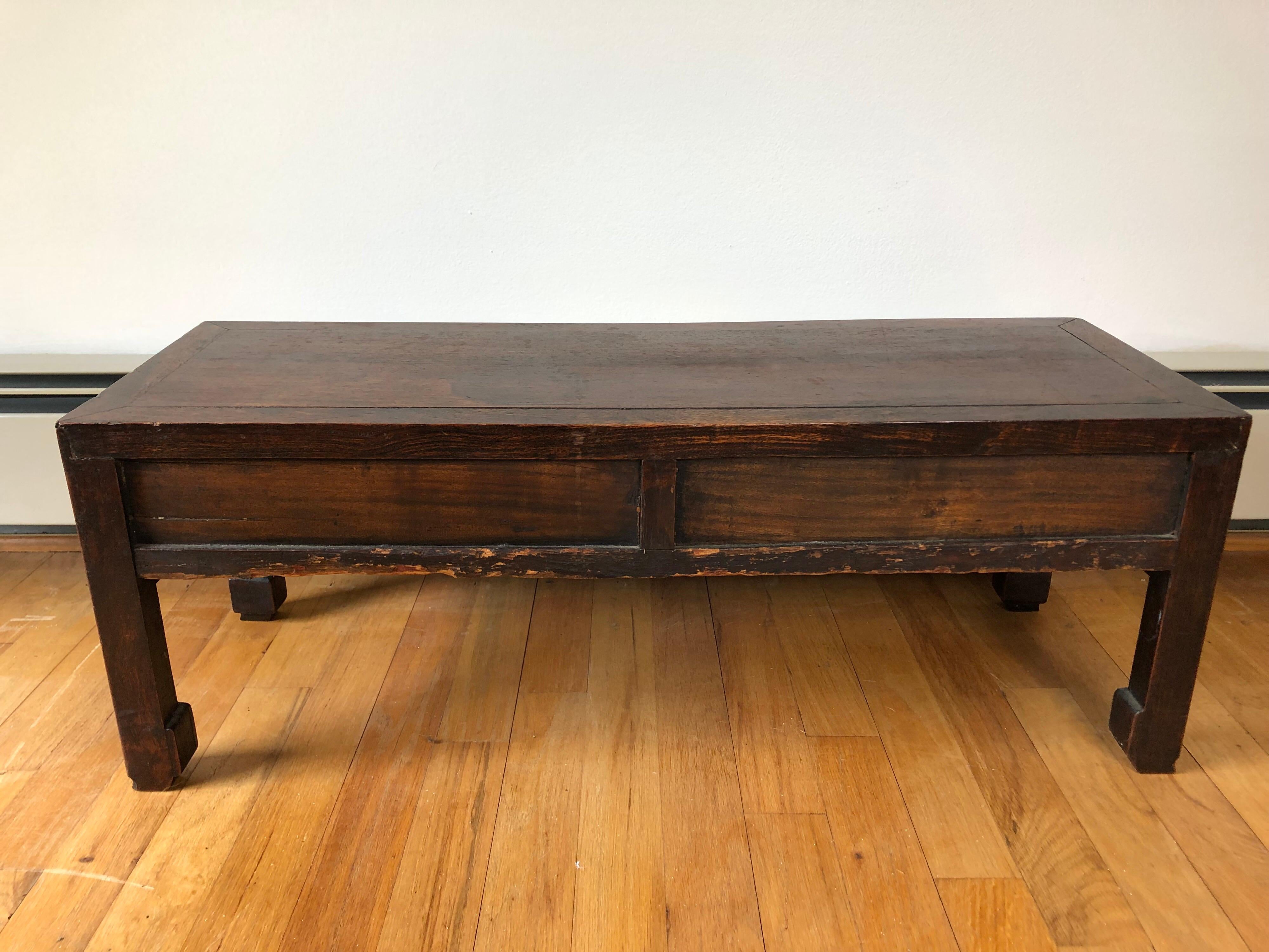 Wood Early 20th Century Chinese Low Table For Sale
