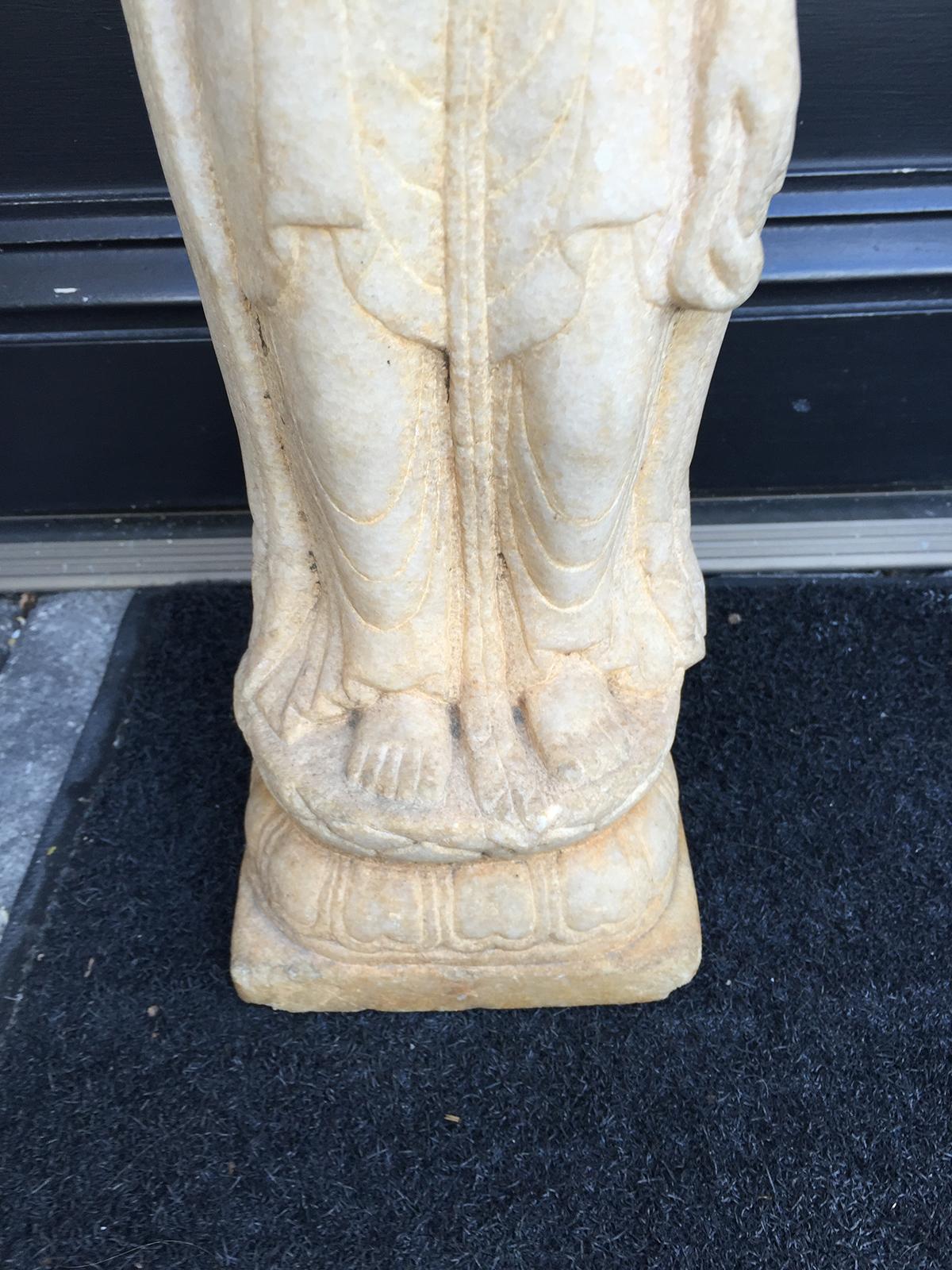 Early 20th Century Chinese Marble Figure In Good Condition For Sale In Atlanta, GA