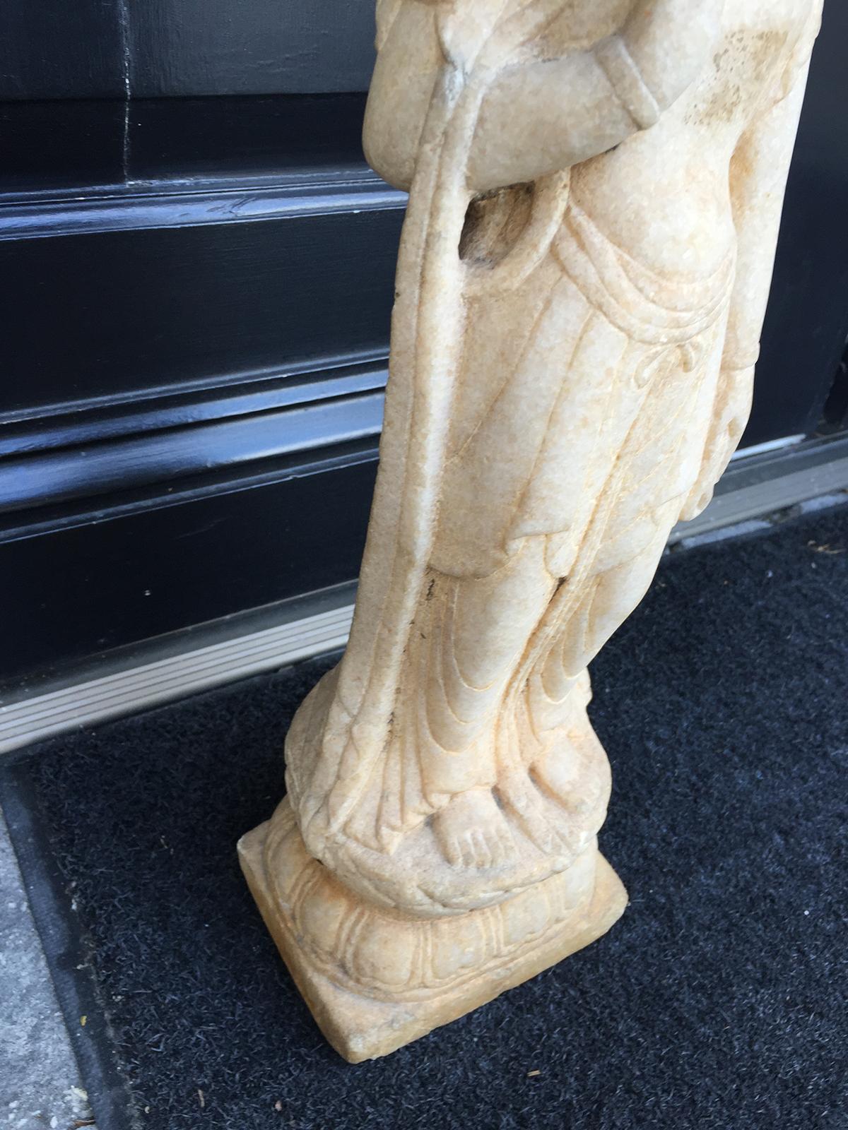 Early 20th Century Chinese Marble Figure For Sale 2