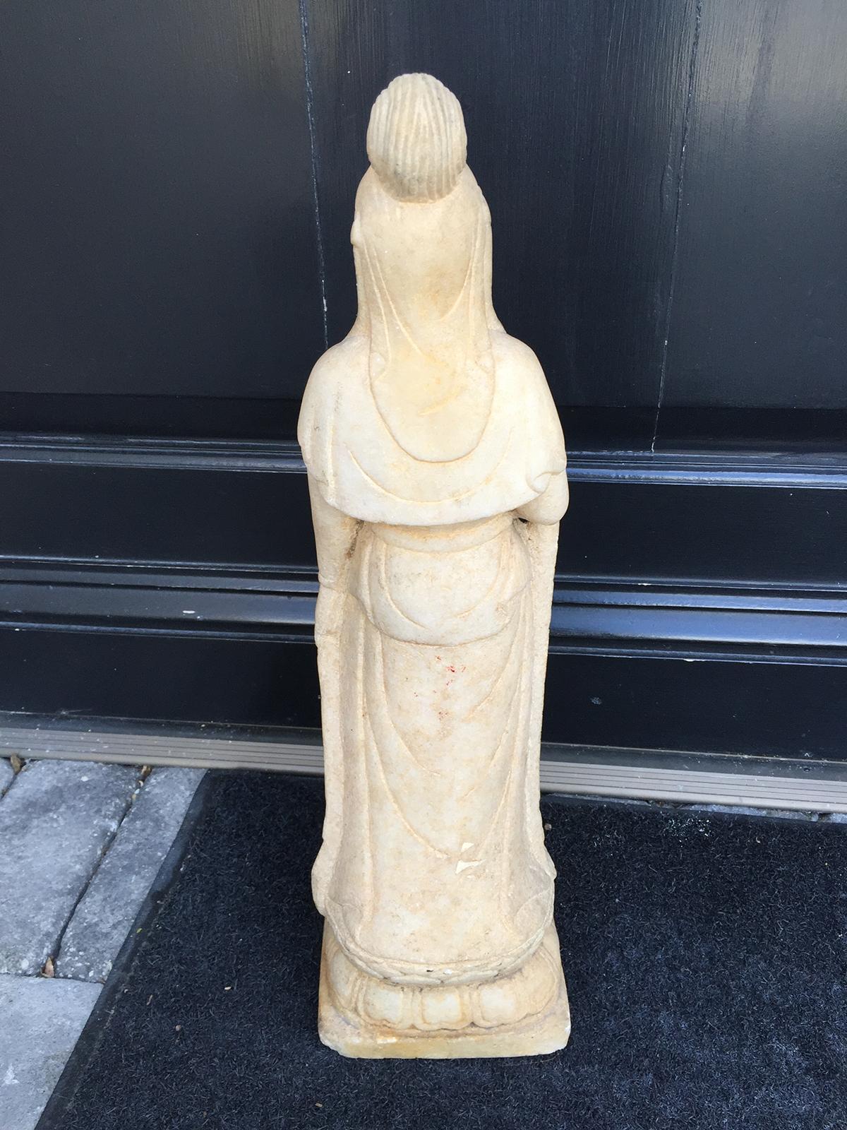 Early 20th Century Chinese Marble Figure For Sale 4