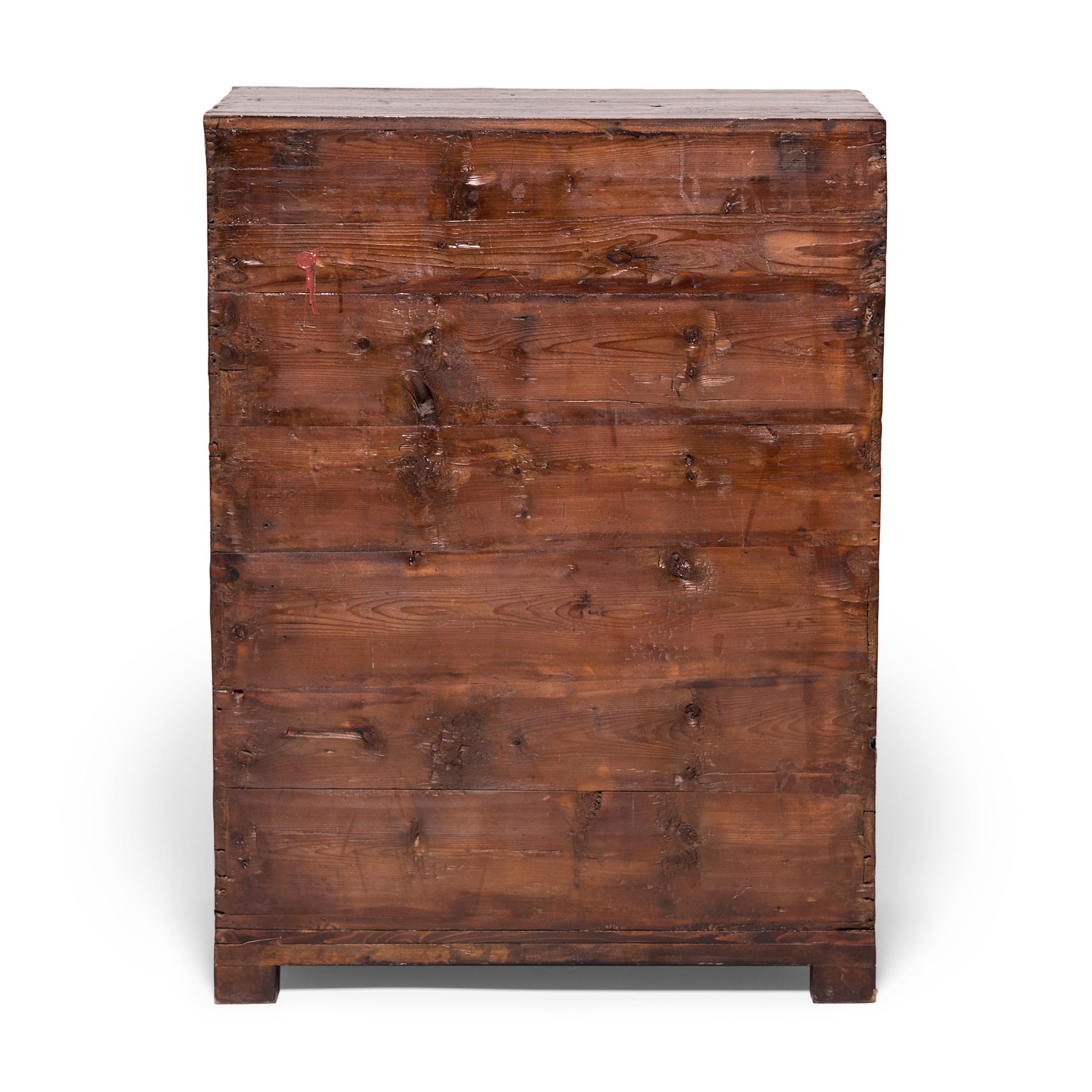 Chinese Mixed Parquetry Cabinet, c. 1900 In Good Condition In Chicago, IL
