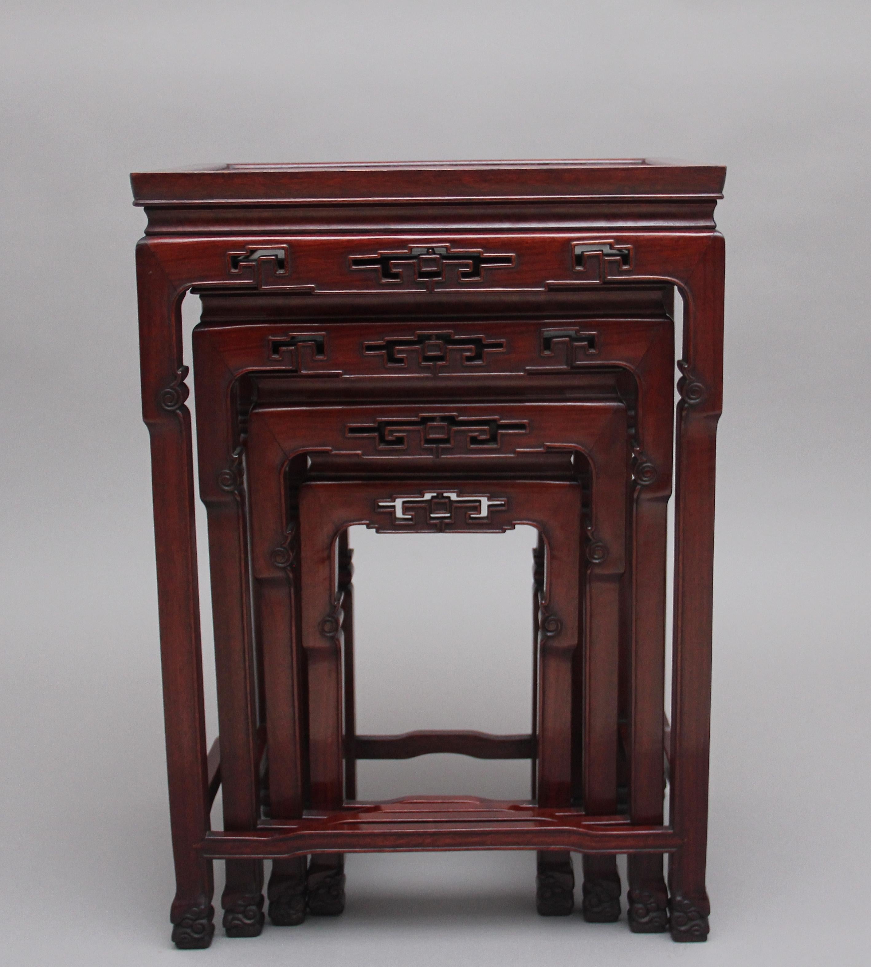 Early 20th Century Chinese Nest of Tables For Sale 2