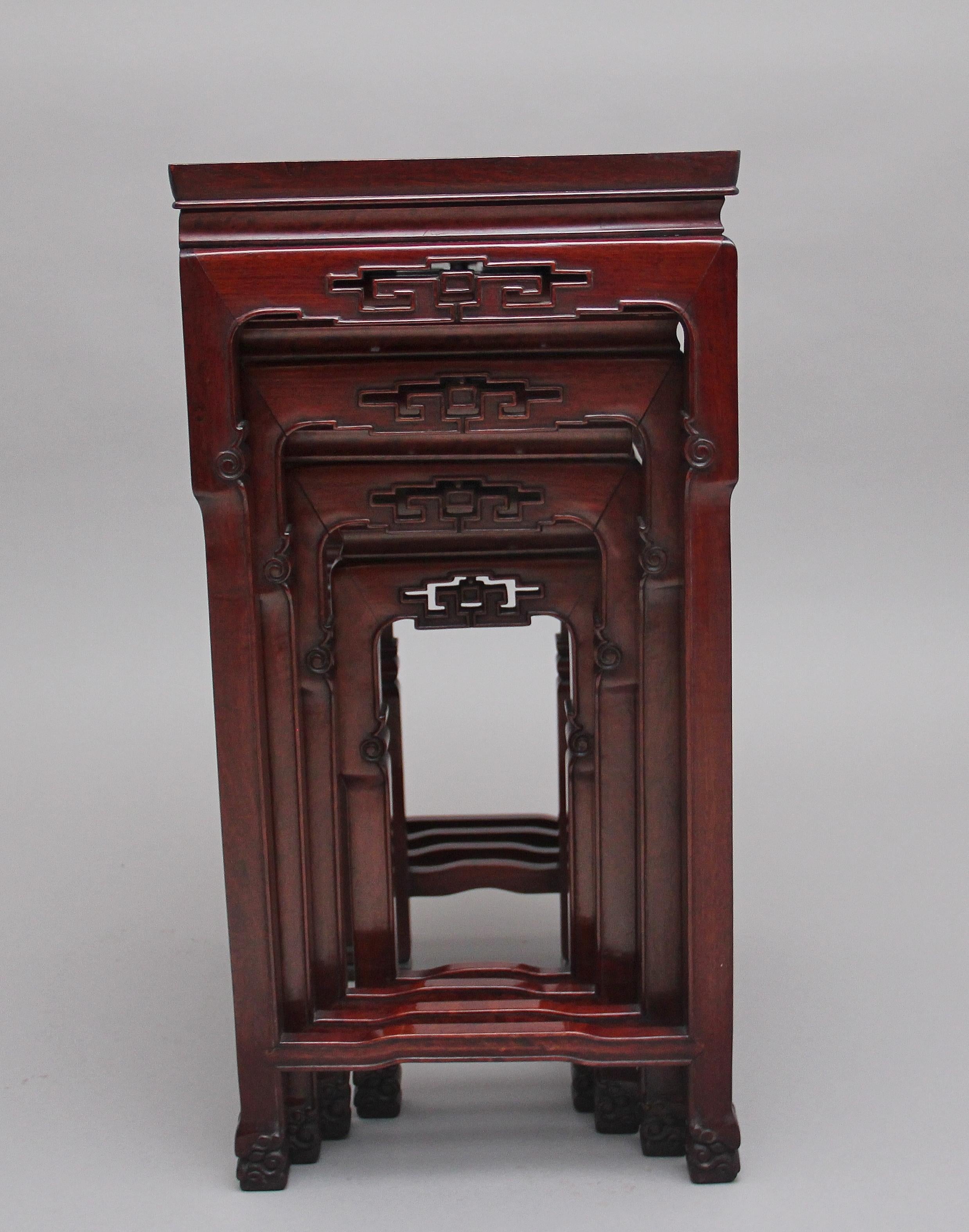 Early 20th Century Chinese Nest of Tables For Sale 3