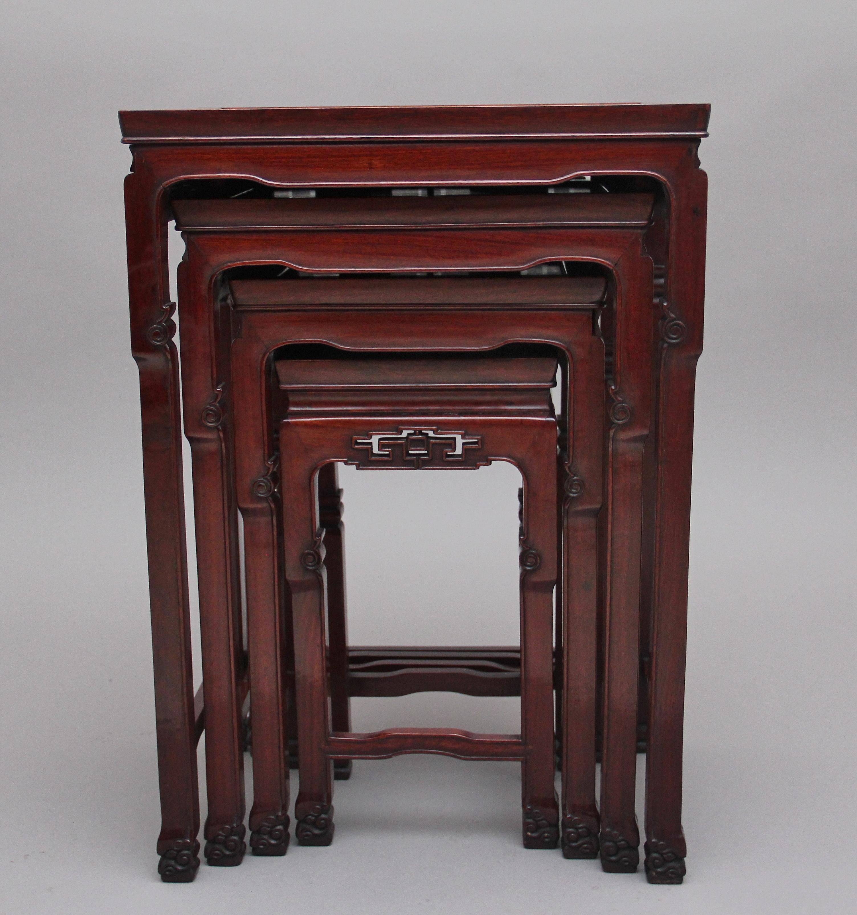 Early 20th Century Chinese Nest of Tables For Sale 4