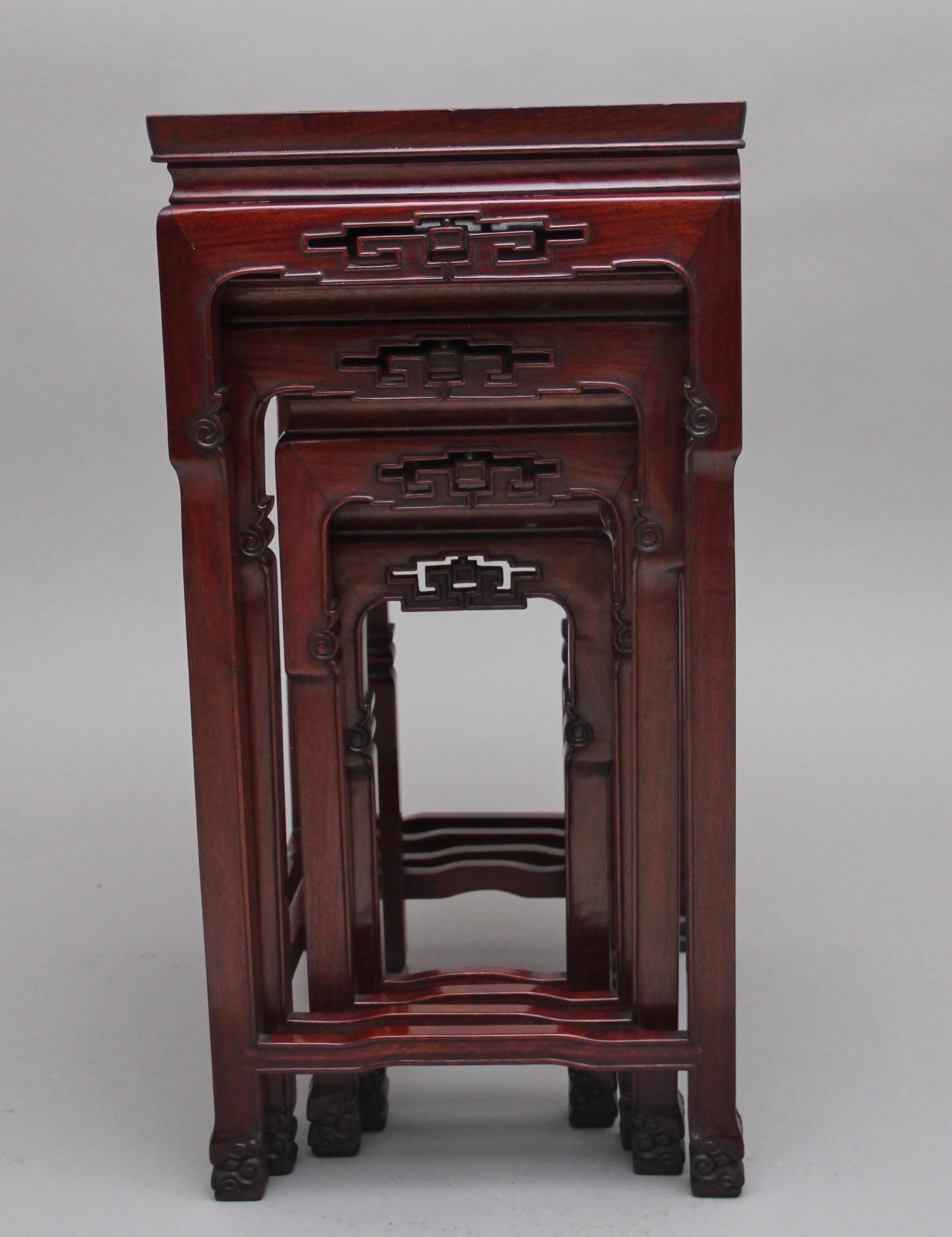 Early 20th Century Chinese Nest of Tables For Sale 5