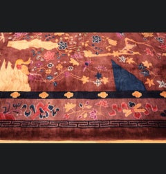 Early 20th Century Chinese Nichols Art deco rug 12