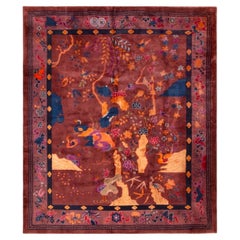 Early 20th Century Chinese Nichols Art deco rug 12