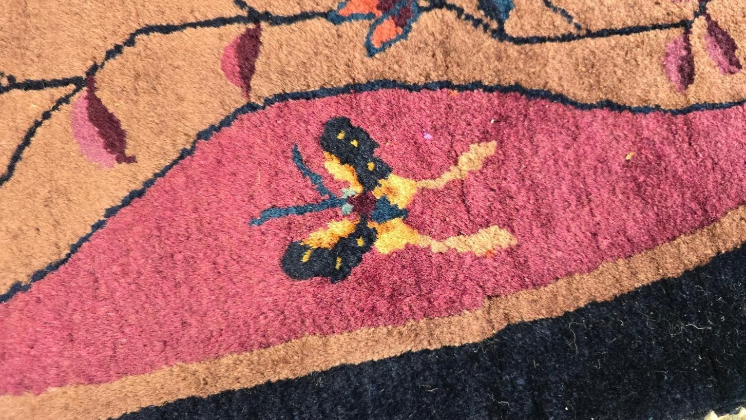 Chinois Début du 20ème siècle, tapis chinois Nichols Rugs Art deco 6x9  (TAILLE RARE !) en vente