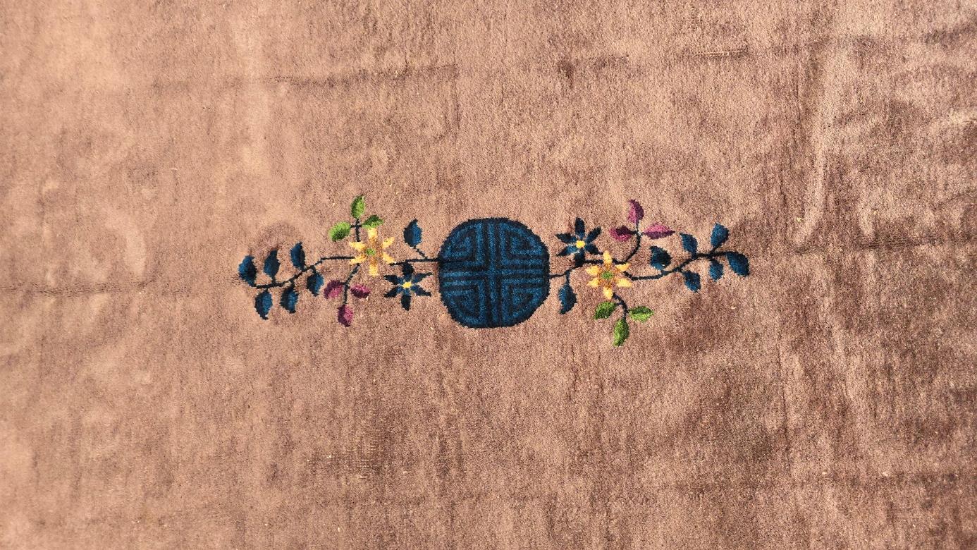 Début du 20ème siècle, tapis chinois Nichols Rugs Art deco 6x9  (TAILLE RARE !) Excellent état - En vente à Los Angeles, CA