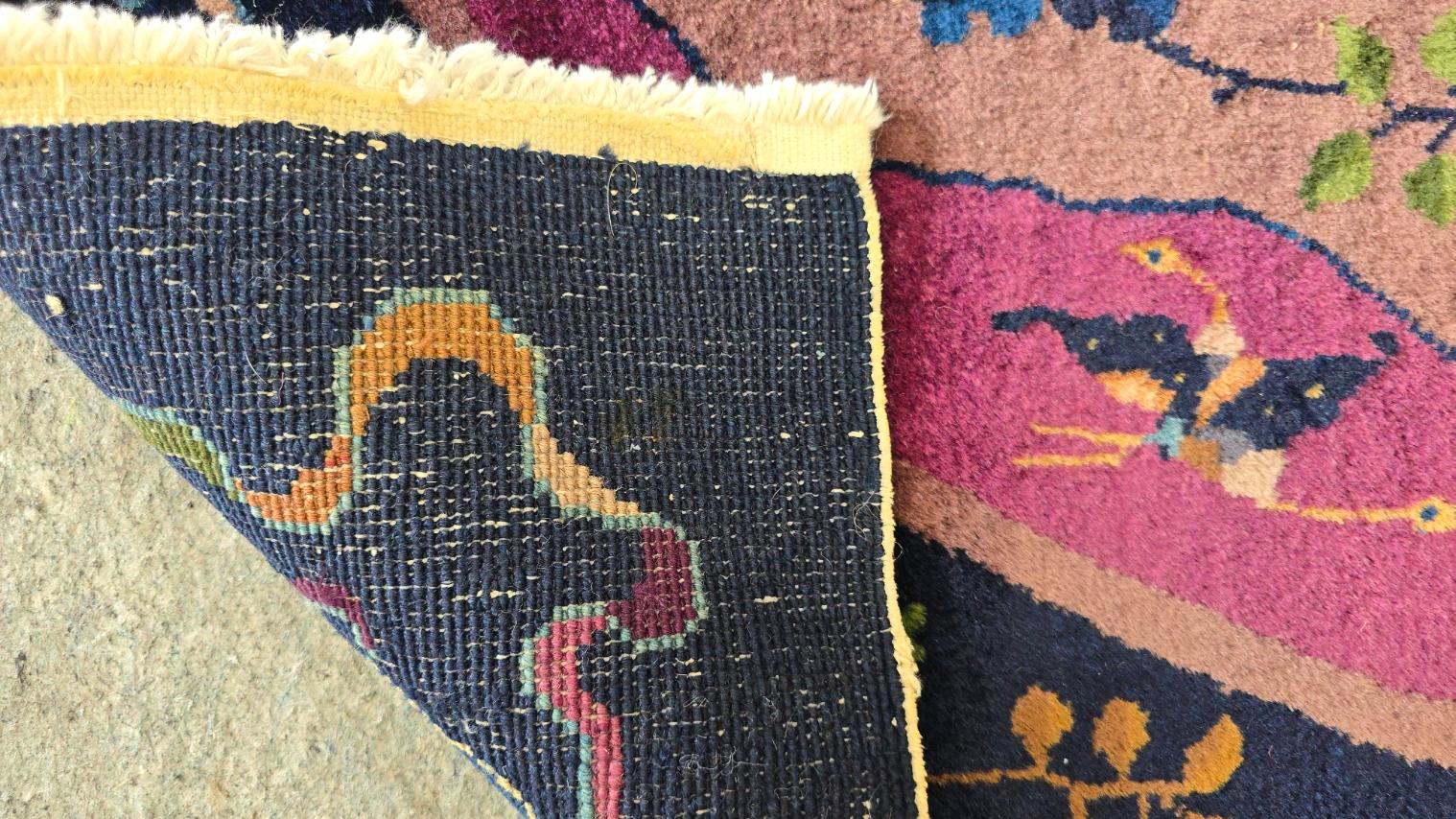 20ième siècle Début du 20ème siècle, tapis chinois Nichols Rugs Art deco 6x9  (TAILLE RARE !) en vente