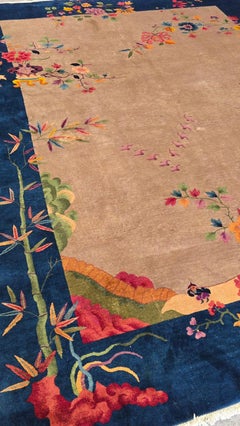Début du 20ème siècle, tapis chinois Nichols Rugs Art deco 9x12