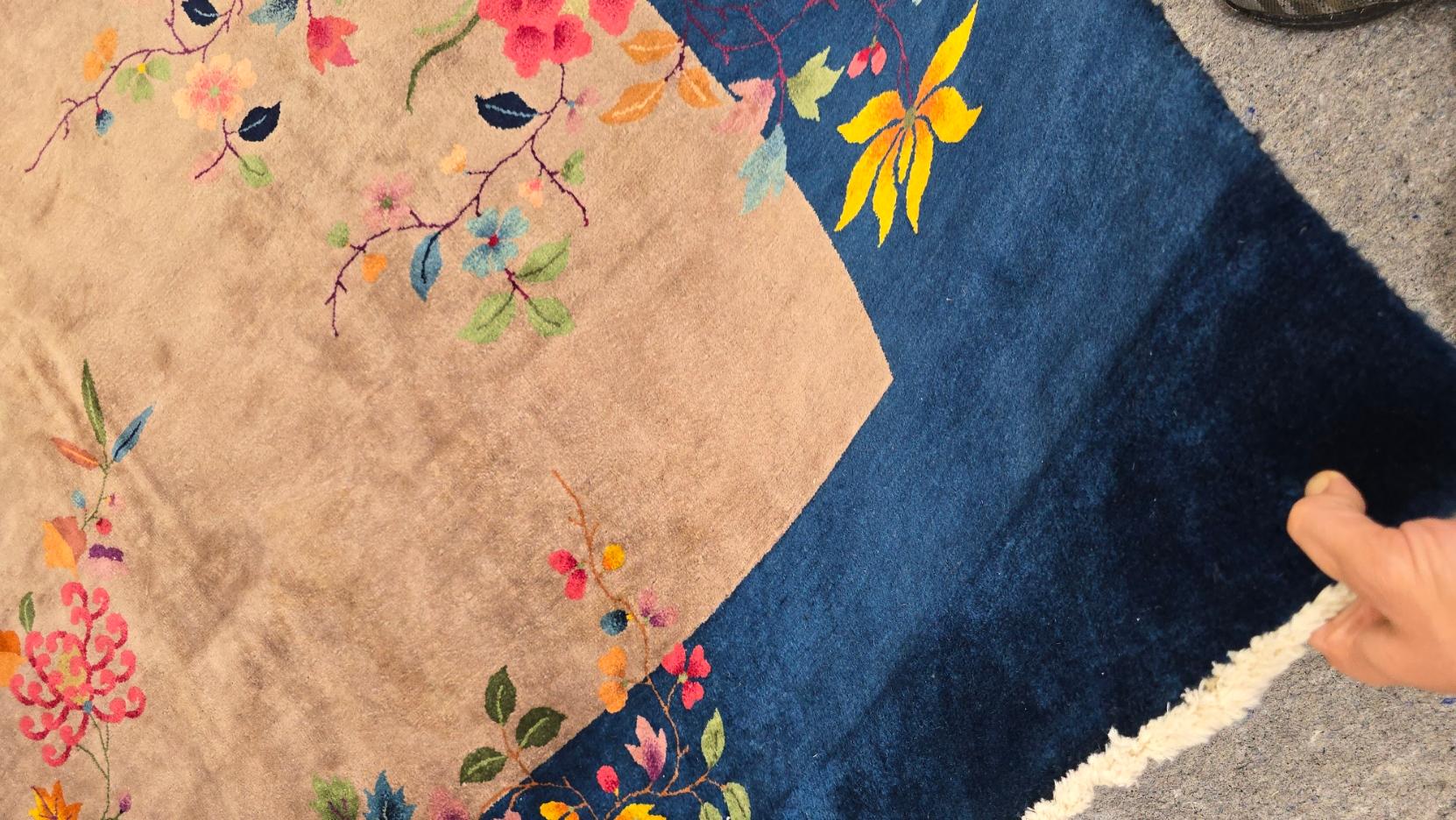 Début du 20ème siècle, tapis chinois Nichols Rugs Art deco 9x12 en vente 3