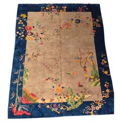 Début du 20ème siècle, tapis chinois Nichols Rugs Art deco 9x12