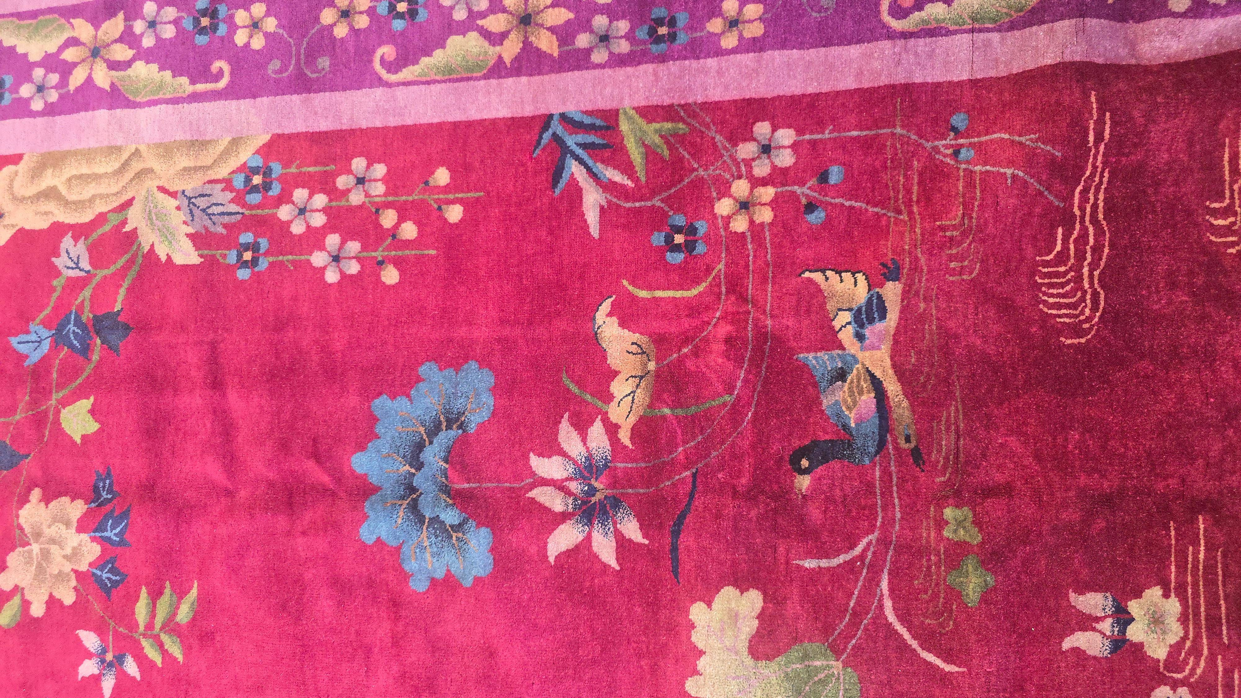20ième siècle Début du 20e siècle, tapis chinois Rug Art déco en vente