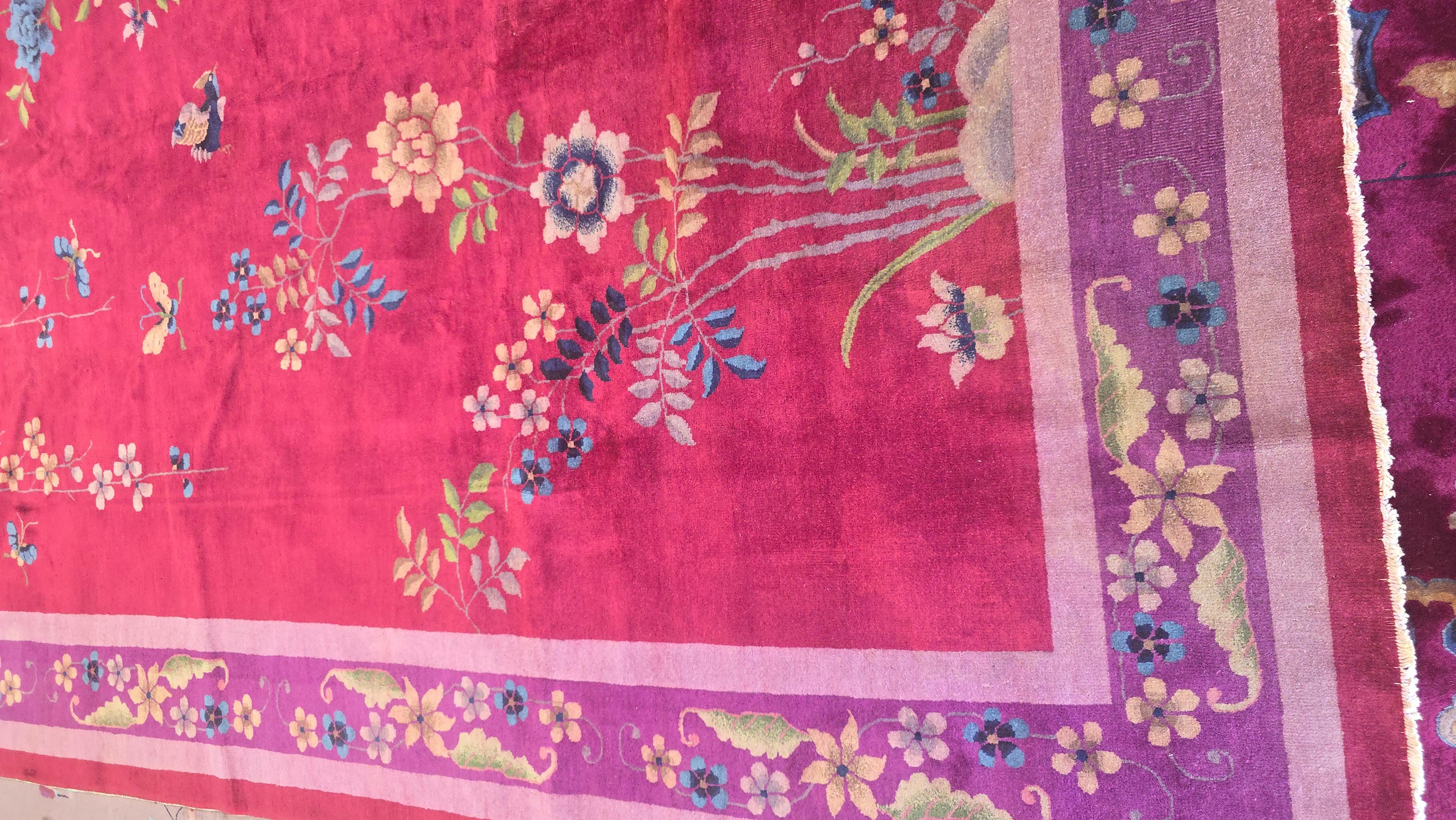 Début du 20e siècle, tapis chinois Rug Art déco en vente 1