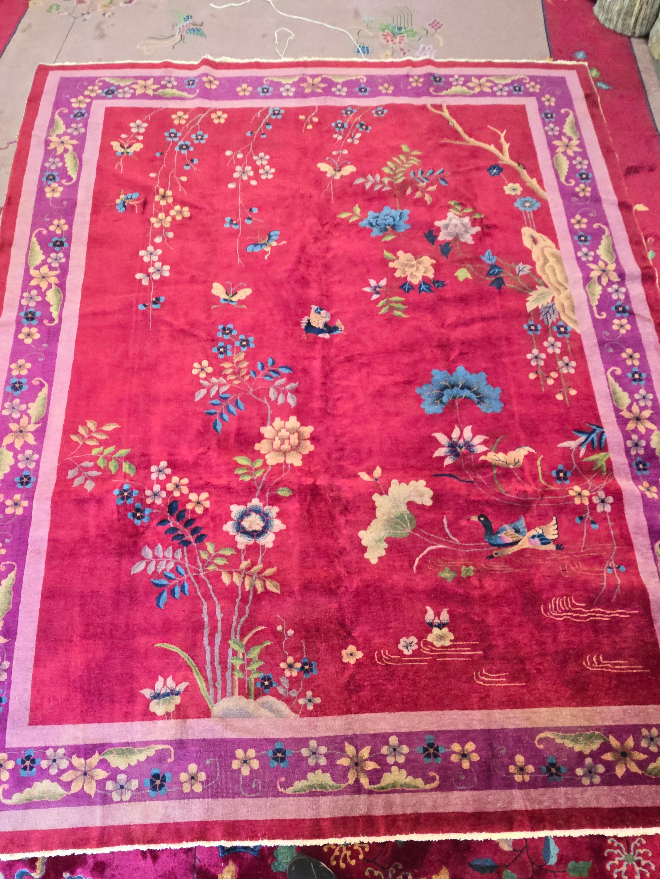 Début du 20e siècle, tapis chinois Rug Art déco en vente 3