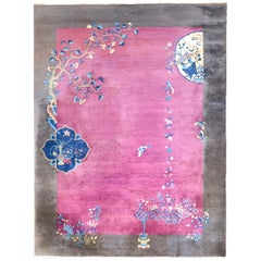 Early 20th Century Chinese Nichols Art Deco Rug