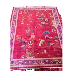 Early 20th Century Chinese Nichols Art deco rug