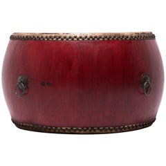 Early 20th Century Chinese Opera Drum