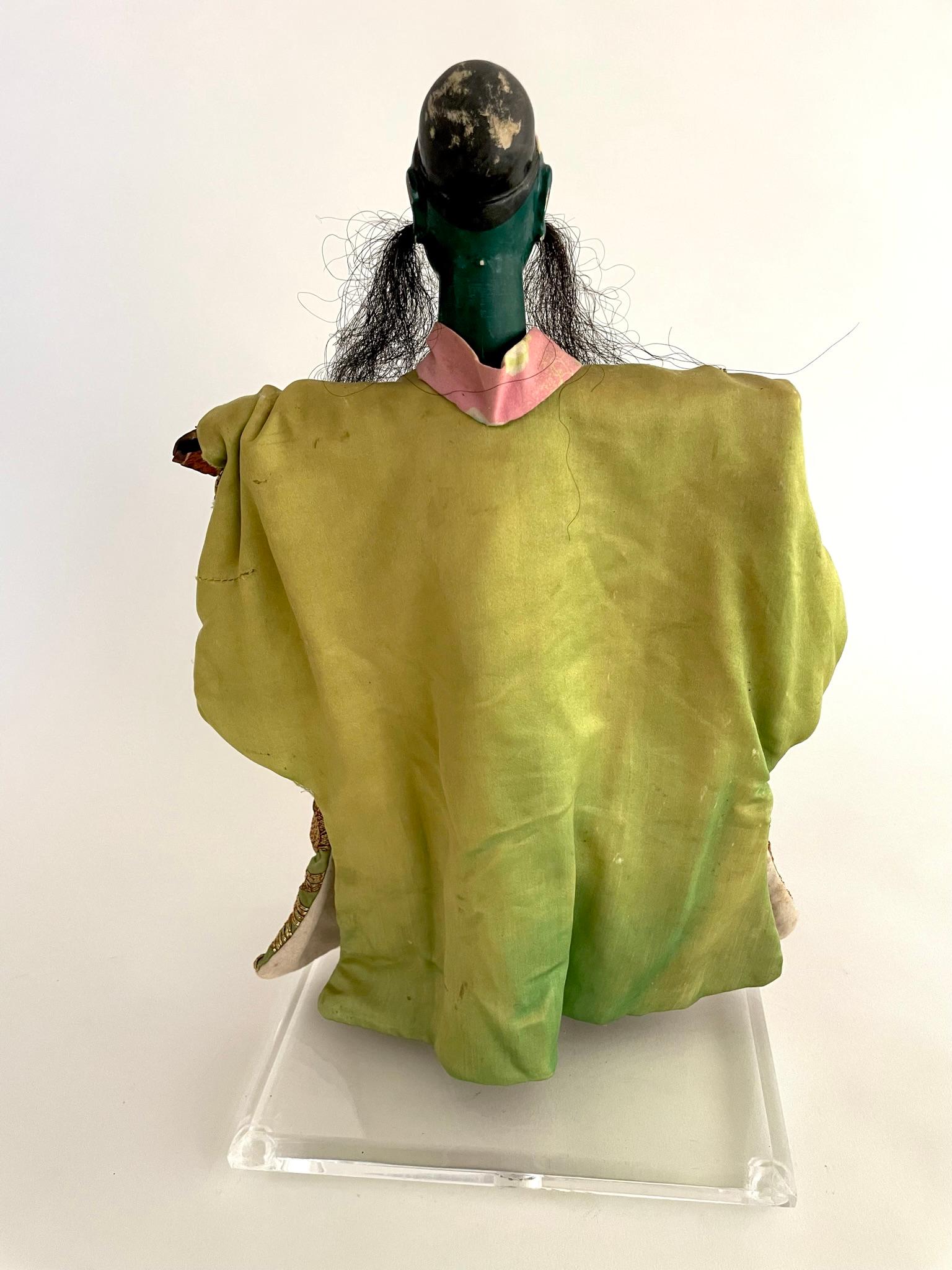 Early 20th Century Chinese Opera Hand Puppet For Sale 1