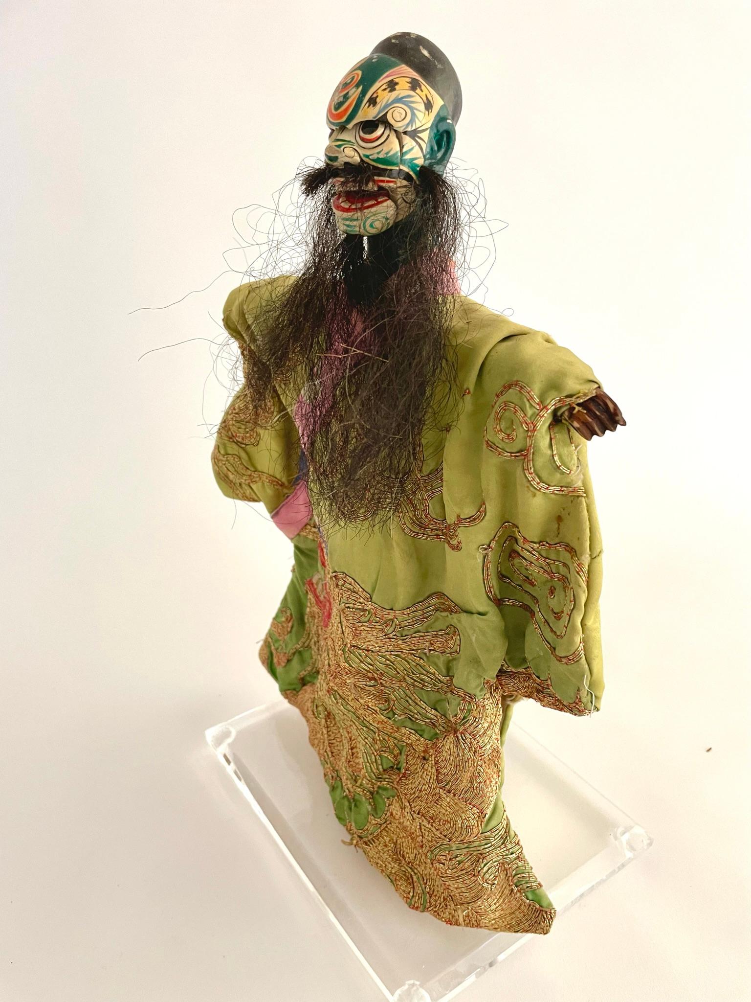 Early 20th Century Chinese Opera Hand Puppet For Sale 6