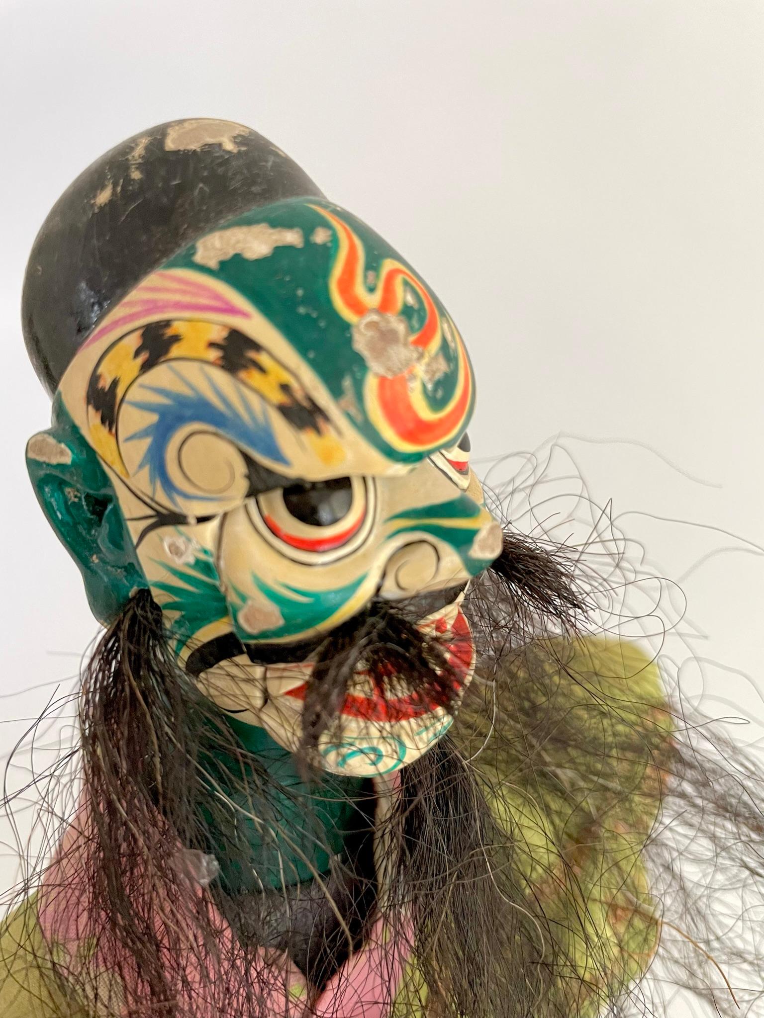 Hand-Carved Early 20th Century Chinese Opera Hand Puppet For Sale