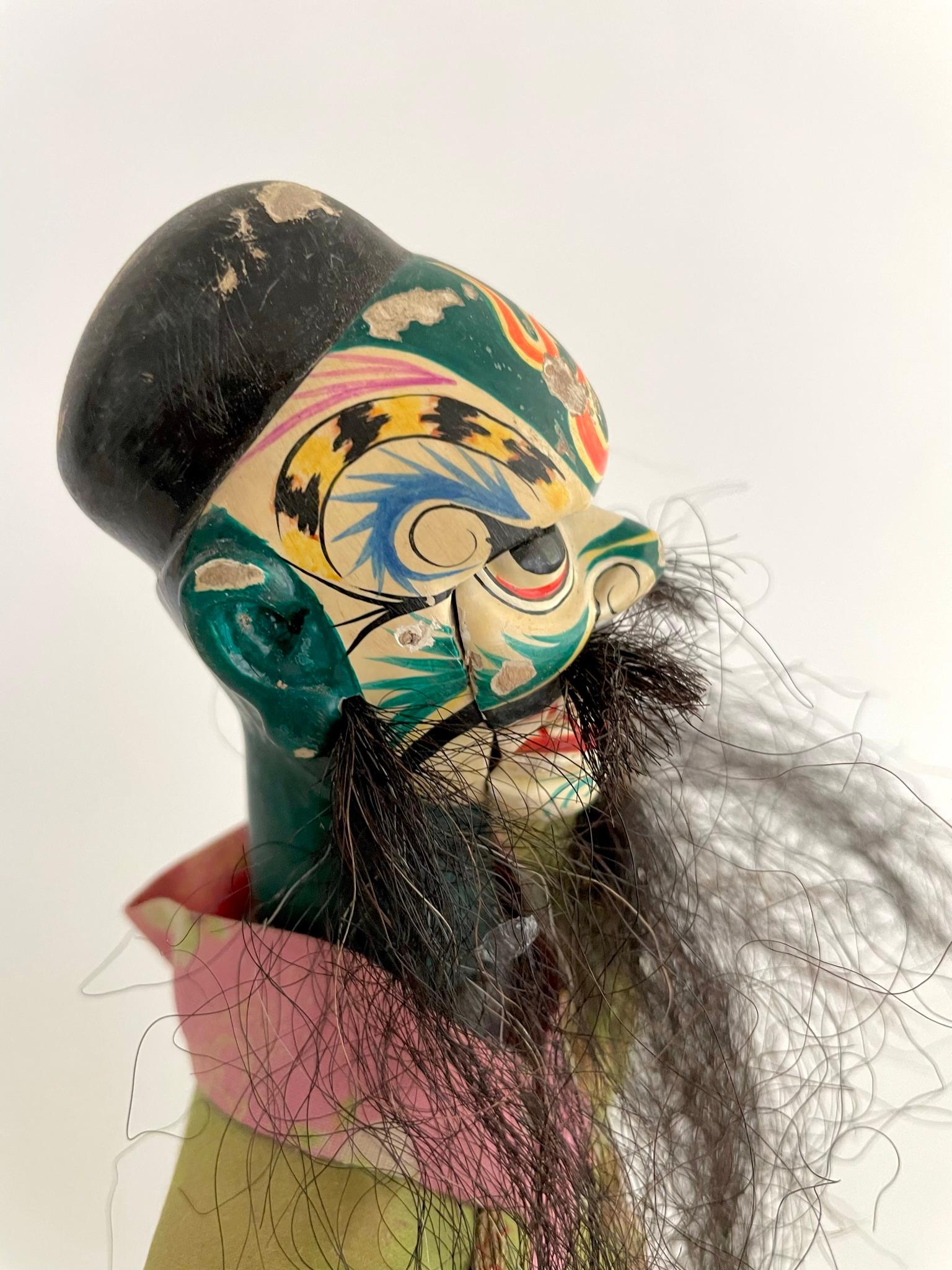 Early 20th Century Chinese Opera Hand Puppet In Good Condition For Sale In Atlanta, GA