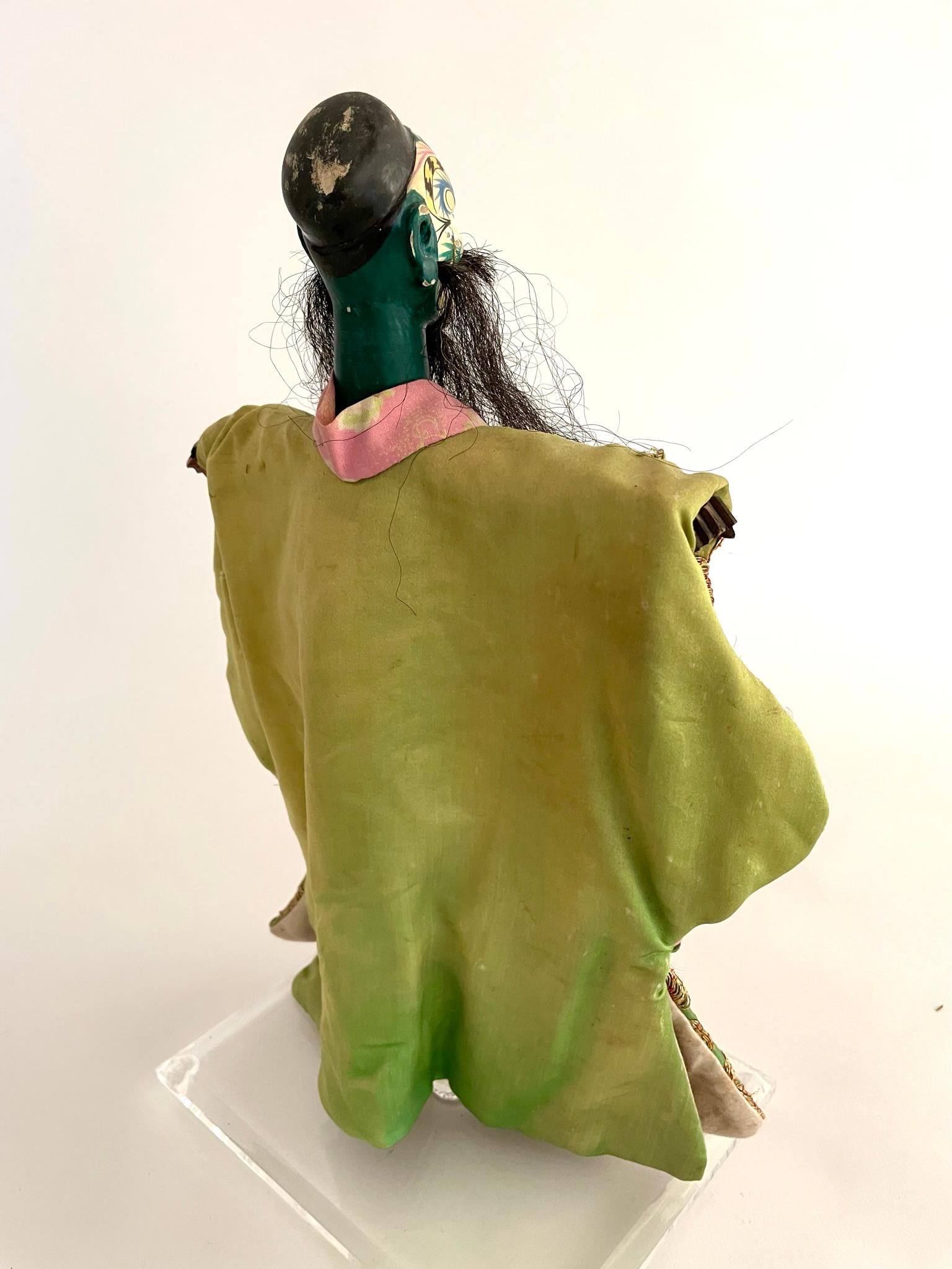 Wood Early 20th Century Chinese Opera Hand Puppet For Sale