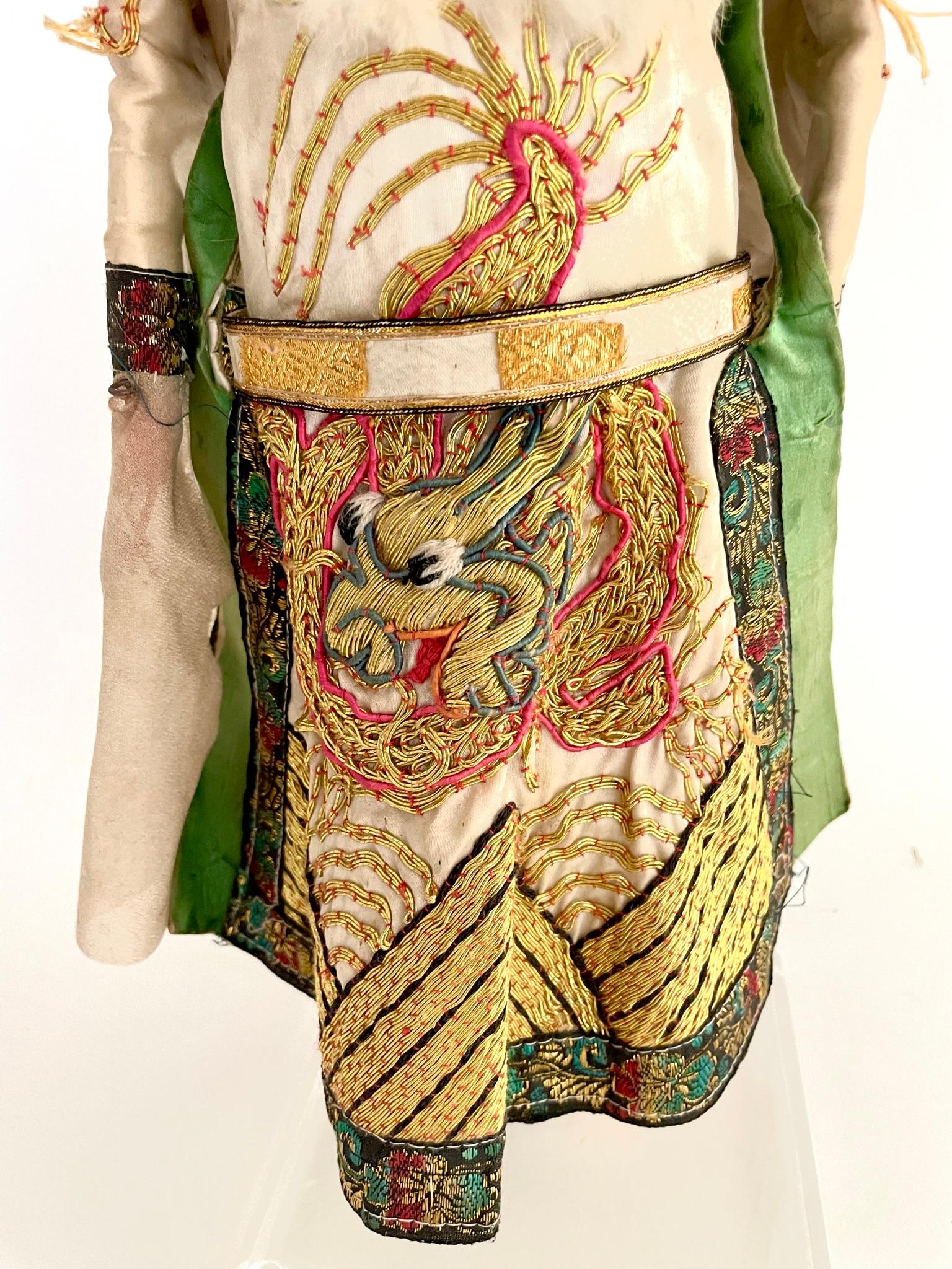 Early 20th Century Chinese Opera Marionette Puppet For Sale 1