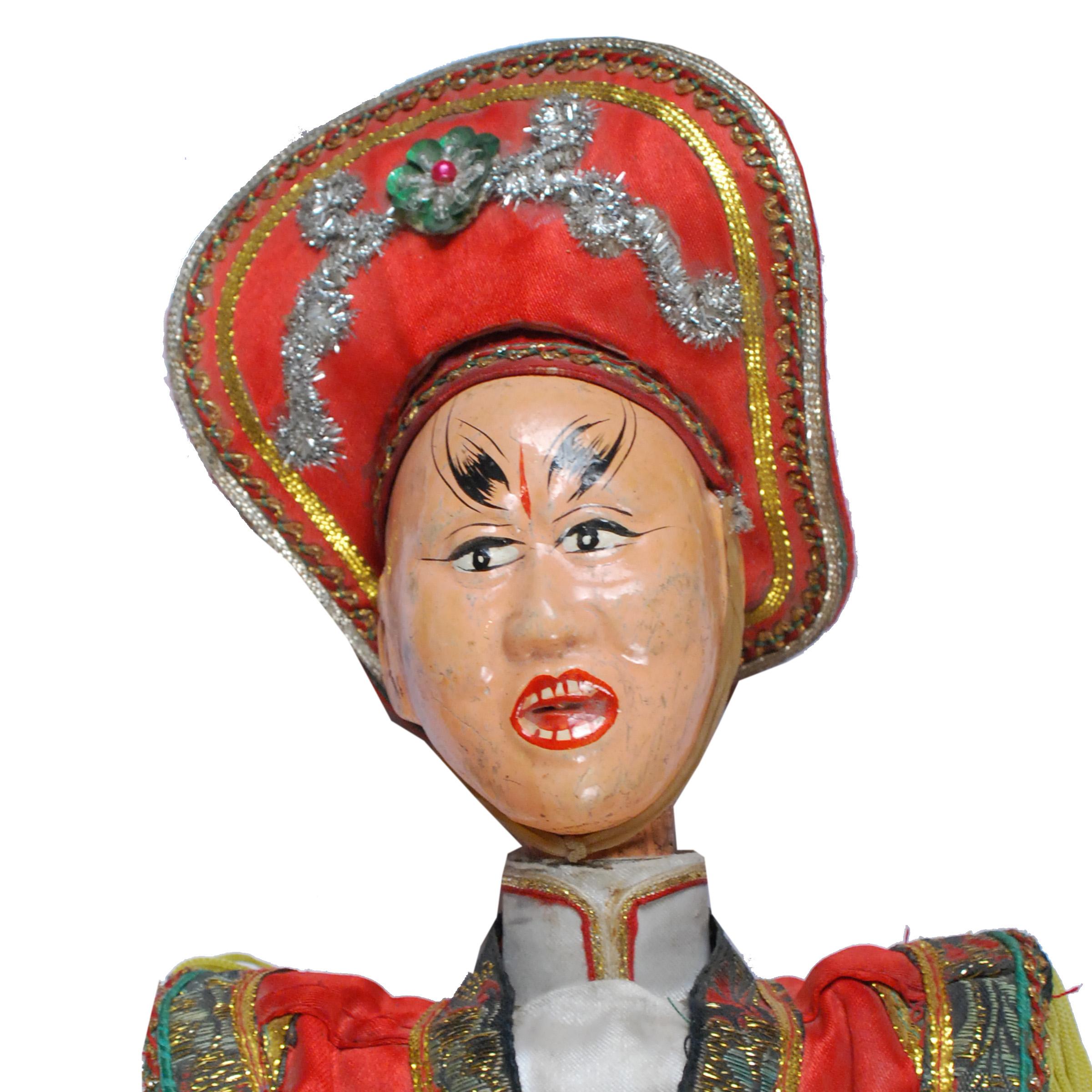 Painted Early 20th Century Chinese Opera Puppet