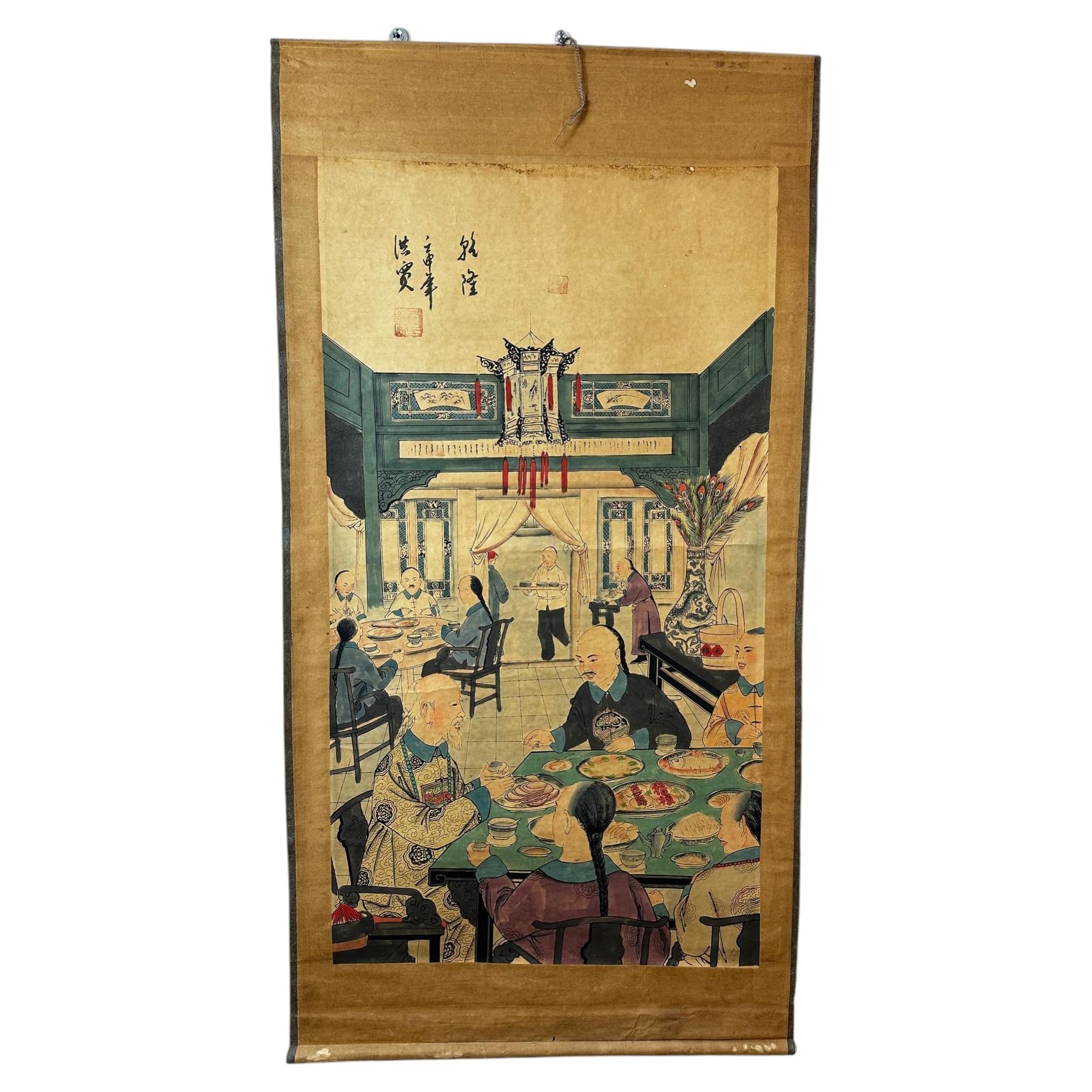 Early 20th century Chinese Painting Poster, 1920s