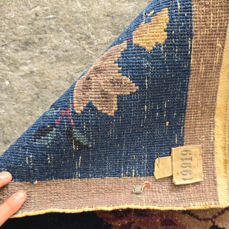 Hand-Woven Early 20th Century Chinese Peking Art Deco Rug circa 1920 8x10 For Sale