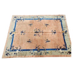 Early 20th Century Chinese Peking Art Deco Rug circa 1920 9x12