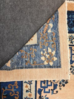 Early 20th Century Chinese Peking Art Deco Rug circa 1920 9x12