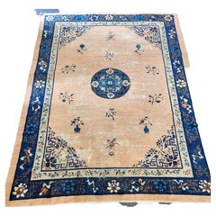 Early 20th Century Chinese Peking Art Deco Rug circa 1920 9x12